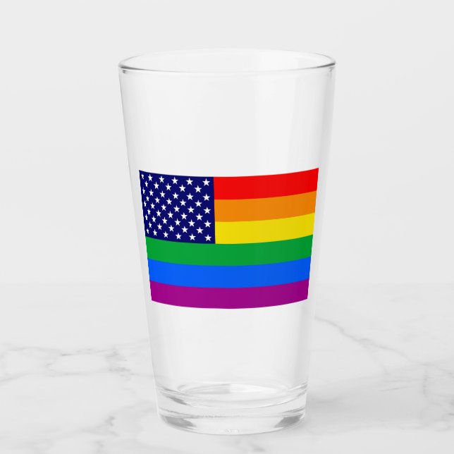 Gaymeriker-Stolz Glas (Vorderseite)