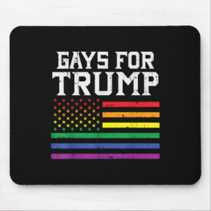 Gays for Trump USA Flag Pro Reelect Donald 2020 Mousepad