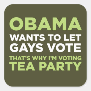 Gays Vote Quadratischer Aufkleber