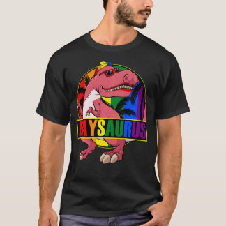 Gaysaurus Lgbt-Q Lustiger Dinosaurier Gay Pride Re T-Shirt