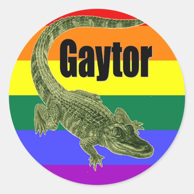 Gaytor Runder Aufkleber (Vorderseite)