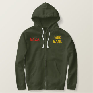Gaza-Abnutzung Bestickter Hoodie