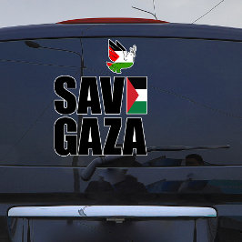GAZA-Autoaufkleber gerettet Aufkleber
