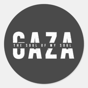 GAZA Das Soul meines Souls Runder Aufkleber