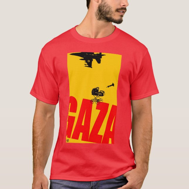 Gaza-Flugzeug T-Shirt (Vorderseite)