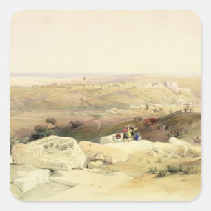 Gaza, Platte von Volumen II 'des heiligen Land Quadratischer Aufkleber