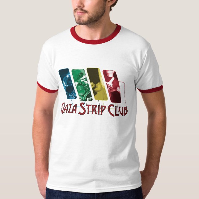 Gaza-Striptease-Club-Collage T-Shirt (Vorderseite)