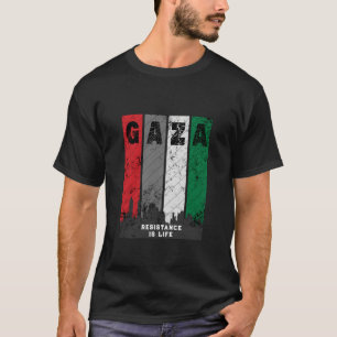 GAZA T-Shirt Vintage Usé   Solidarité