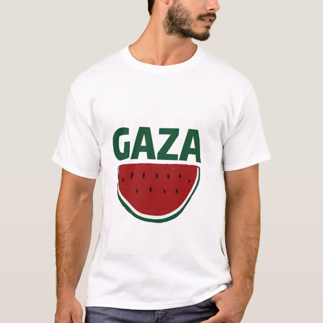 Gaza, Wassermelone, Solidarität mit den Palästen T-Shirt (Vorderseite)