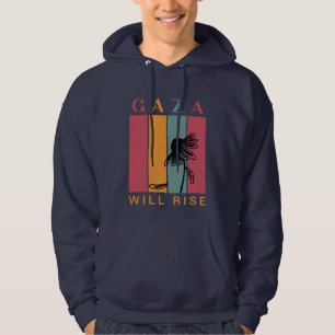 Gaza Will Rise Hoodie   Unbroken   Freies Palästin