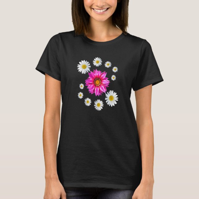 Gazania Daisy Floral Pattern Gazania Daisy Blossom T-Shirt (Vorderseite)