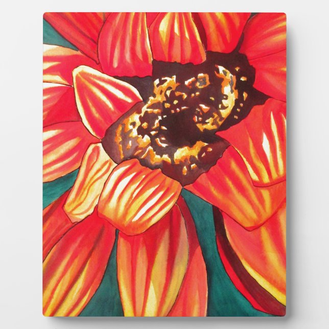 Gazania Wüstenkunst von Sacha Grossel Fotoplatte (Vorderseite)