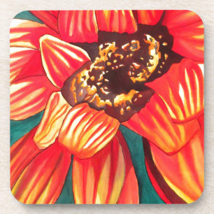 Gazania Wüstenkunst von Sacha Grossel Getränkeuntersetzer