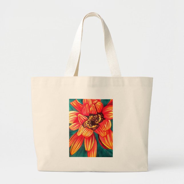 Gazania Wüstenkunst von Sacha Grossel Jumbo Stoffbeutel (Vorne)