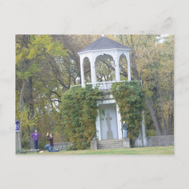 Gazebo im Allerton Park, IL Postkarte (Vorderseite)
