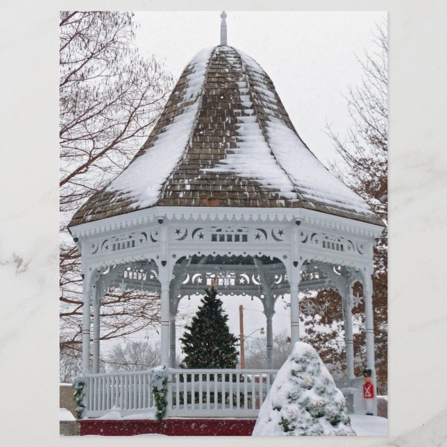 Gazebo im Schnee (Vorderseite)