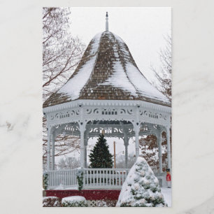 Gazebo im Schnee Briefpapier