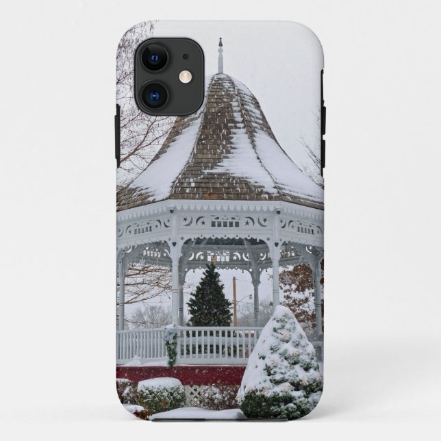 Gazebo im Schnee Case-Mate iPhone Hülle (Rückseite)