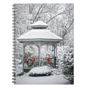 Gazebo im Schnee Notizblock