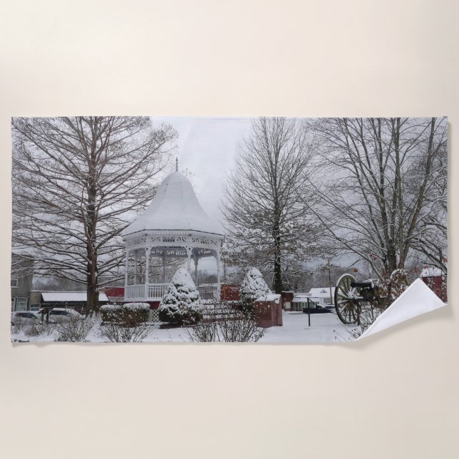 Gazebo und Cannon Strandtuch (Vorderseite)