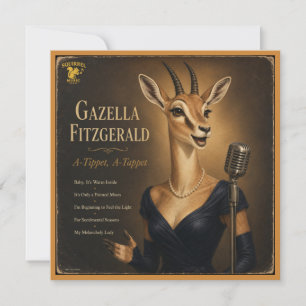 Gazella Fitzgerald Album: eine Parodie Mitteilungskarte