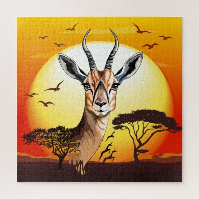 Gazelle African Antelope Wild Animal (Vertikal)