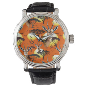 Gazelle African Antelope Wild Animal Armbanduhr