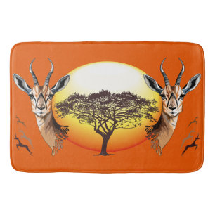 Gazelle African Antelope Wild Animal Badematte