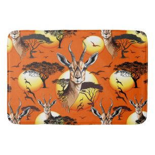 Gazelle African Antelope Wild Animal Badematte