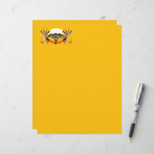 Gazelle African Antelope Wild Animal Briefbogen