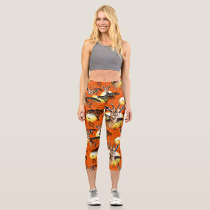 Gazelle African Antelope Wild Animal Capri Leggings