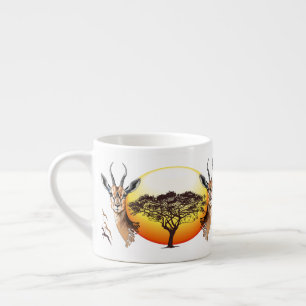 Gazelle African Antelope Wild Animal Espressotasse