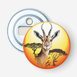 Gazelle African Antelope Wild Animal Flaschenöffner