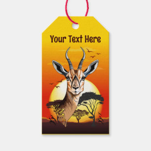 Gazelle African Antelope Wild Animal Geschenkanhänger