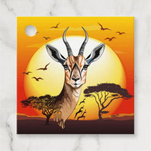 Gazelle African Antelope Wild Animal Geschenkanhänger