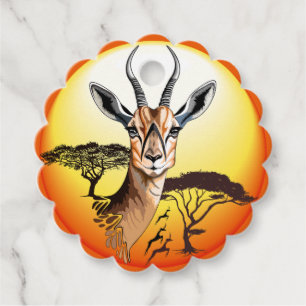 Gazelle African Antelope Wild Animal Geschenkanhänger