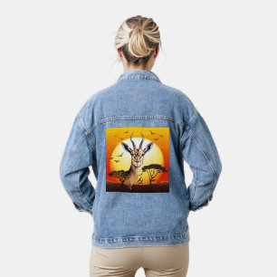 Gazelle African Antelope Wild Animal Jeansjacke