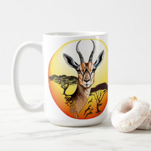Gazelle African Antelope Wild Animal Kaffeetasse