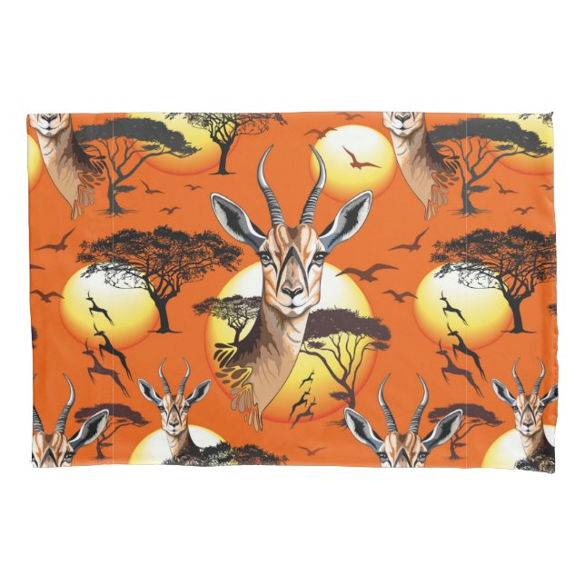 Gazelle African Antelope Wild Animal Kissenbezug (Vorderseite)