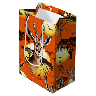 Gazelle African Antelope Wild Animal Mittlere Geschenktüte