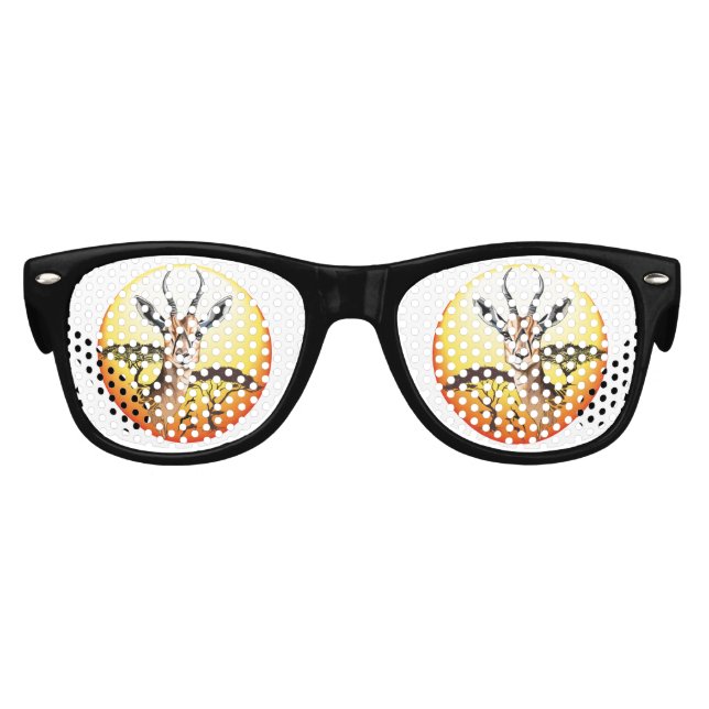 Gazelle African Antelope Wild Animal Partybrille (Vorderseite)