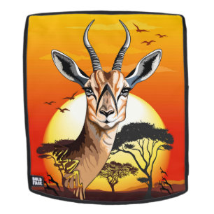 Gazelle African Antelope Wild Animal Rucksack