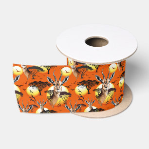 Gazelle African Antelope Wild Animal Satinband