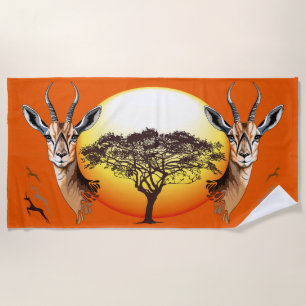 Gazelle African Antelope Wild Animal Strandtuch