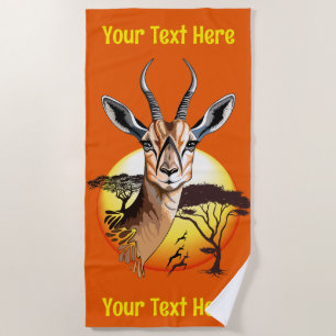 Gazelle African Antelope Wild Animal Strandtuch
