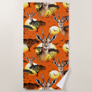 Gazelle African Antelope Wild Animal Strandtuch