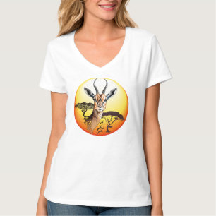 Gazelle African Antelope Wild Animal T-Shirt