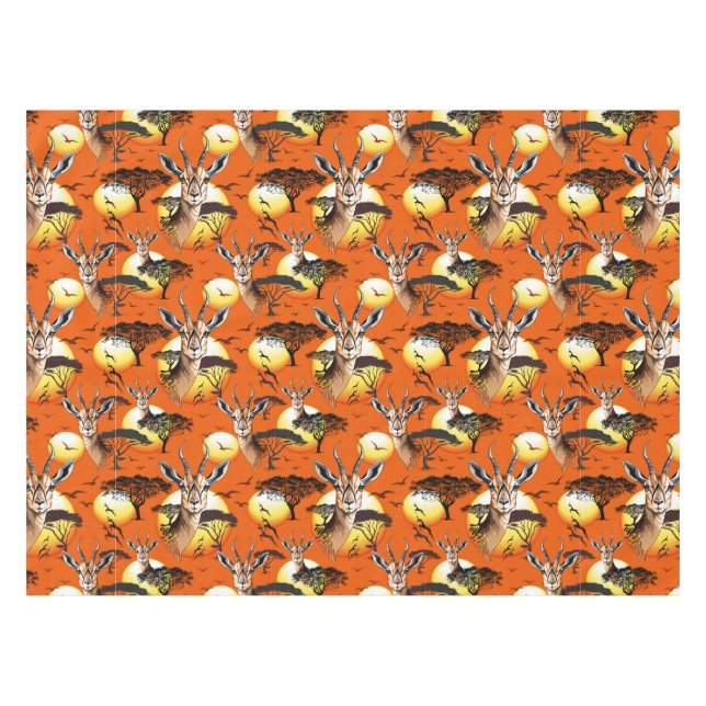 Gazelle African Antelope Wild Animal Tischdecke (Vorderseite (Horizontal))
