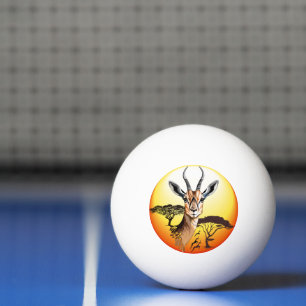 Gazelle African Antelope Wild Animal Tischtennisball