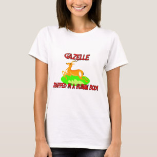 Gazelle eingeschlossen in einem menschlichen T-Shirt
